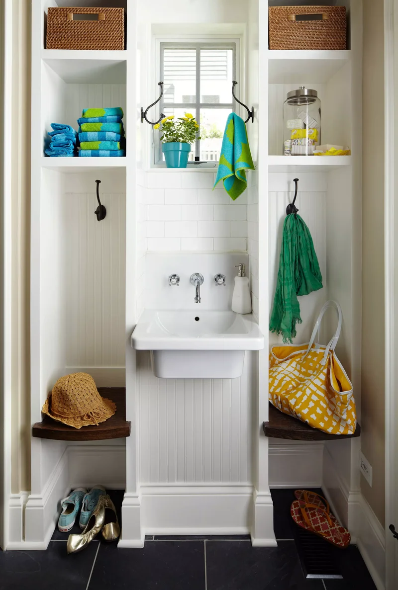 31 Compact Mudroom Ideas to Boost Style and Functionality 26 Small Mudroom Sink