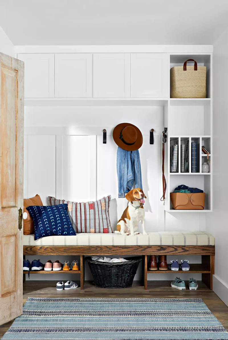 31 Compact Mudroom Ideas to Boost Style and Functionality 11 Small Mudroom Storage