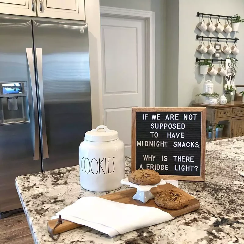Snack Station Letter Board