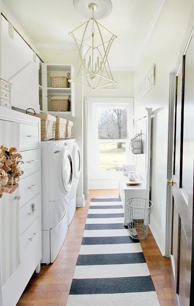 57 Laundry Room Ideas That Make Chores More Enjoyable 9 Source Budget-Friendly Decor