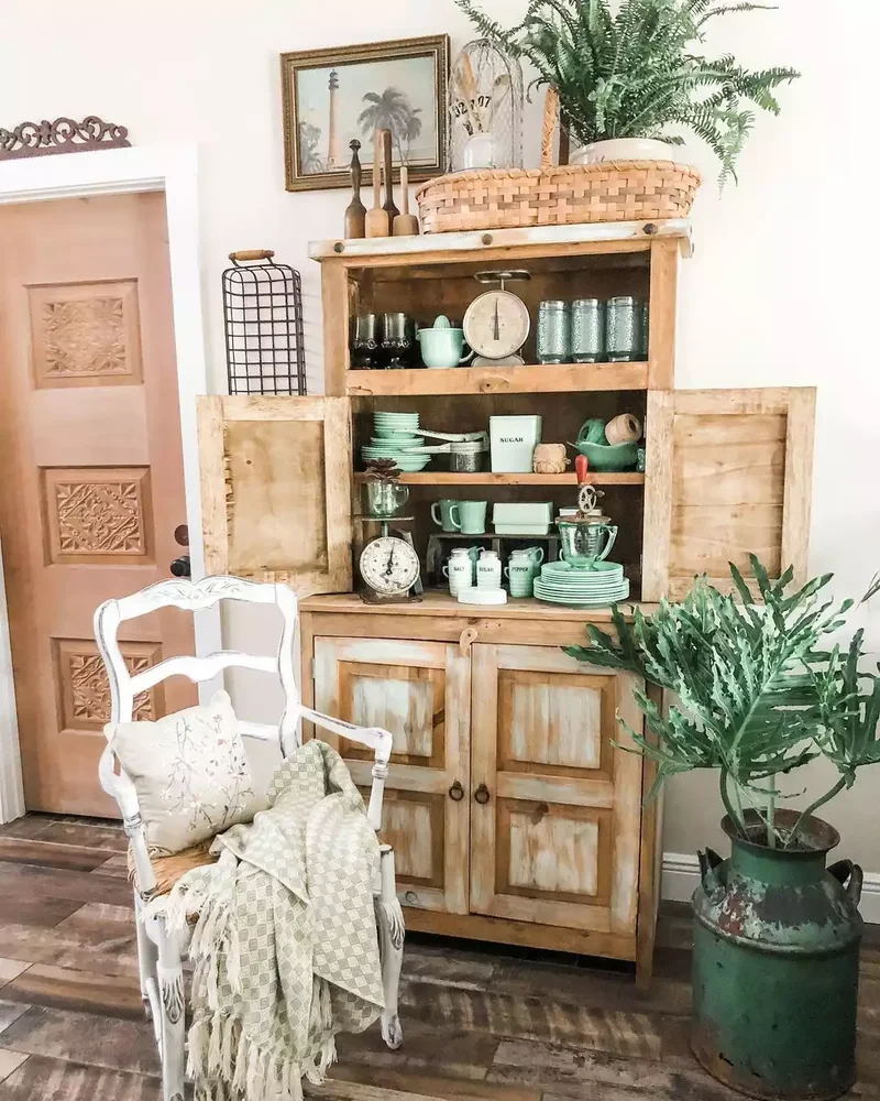 67 Farmhouse Style Ideas for Your Modern Rustic Home 42 Source a Wooden Cabinet