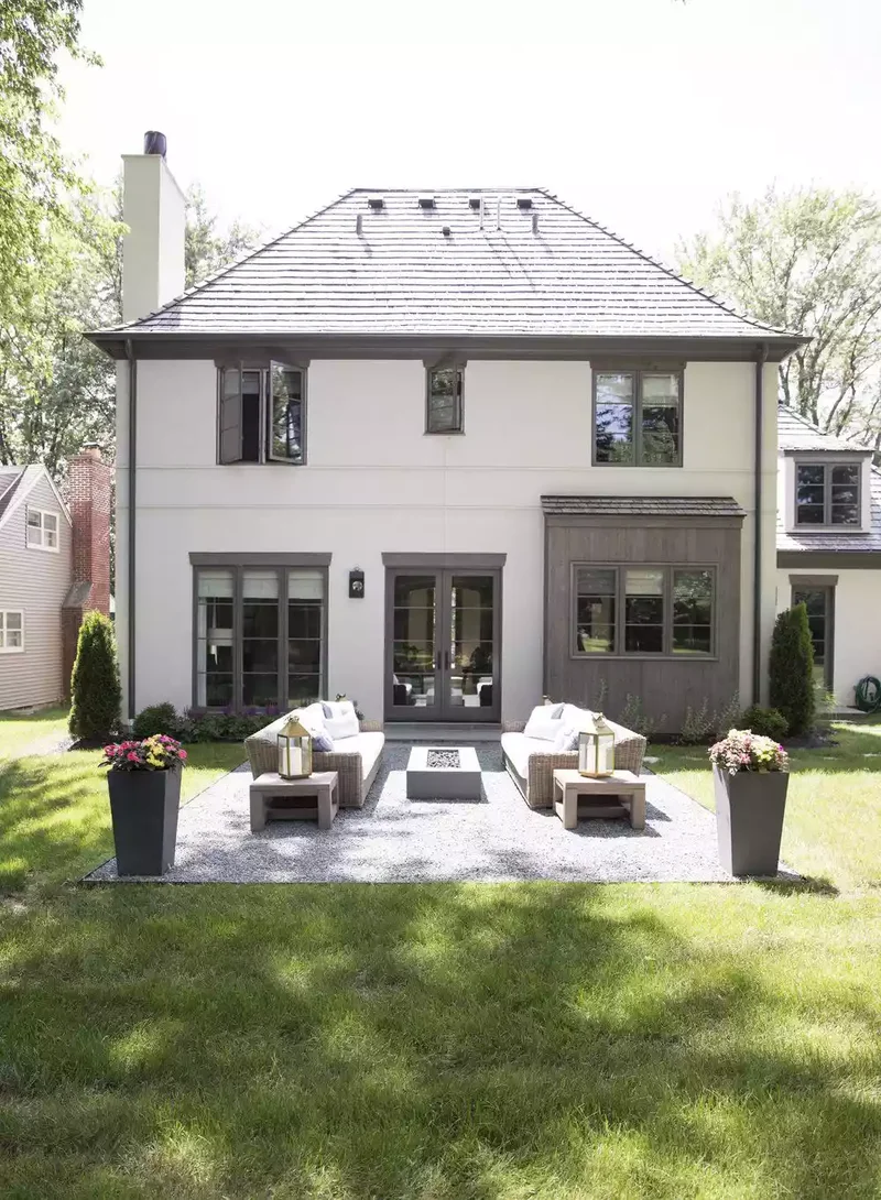 Spacious Backyard Fire Pit