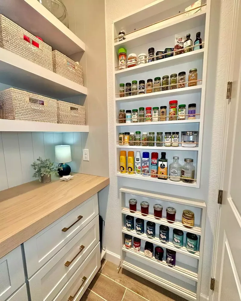 37 Corner Pantry Solutions That Boost Space and Design 29 Spice Storage System