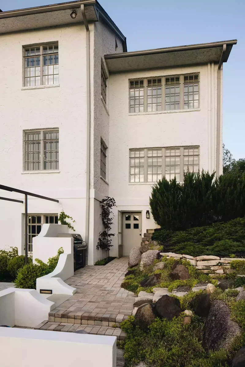 Stacked Stone Retaining Wall