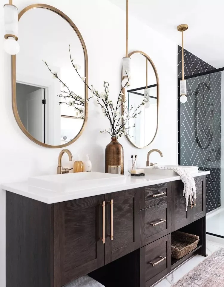 34 Stylish Bathroom Vanity Ideas for Function and Beauty 30 Stain It Dark