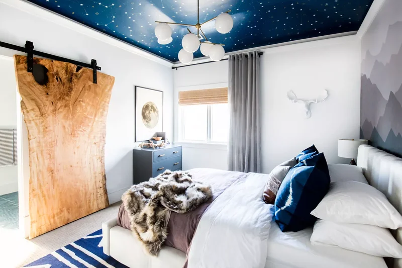 55 Best Kids' Bedroom Ideas That Grow with Your Children 21 Star-Sprinkled Ceiling