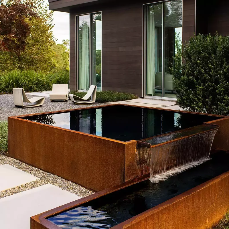 44 Stunning Water Feature Ideas to Transform Your Yard 2 Steel Trough Water Feature