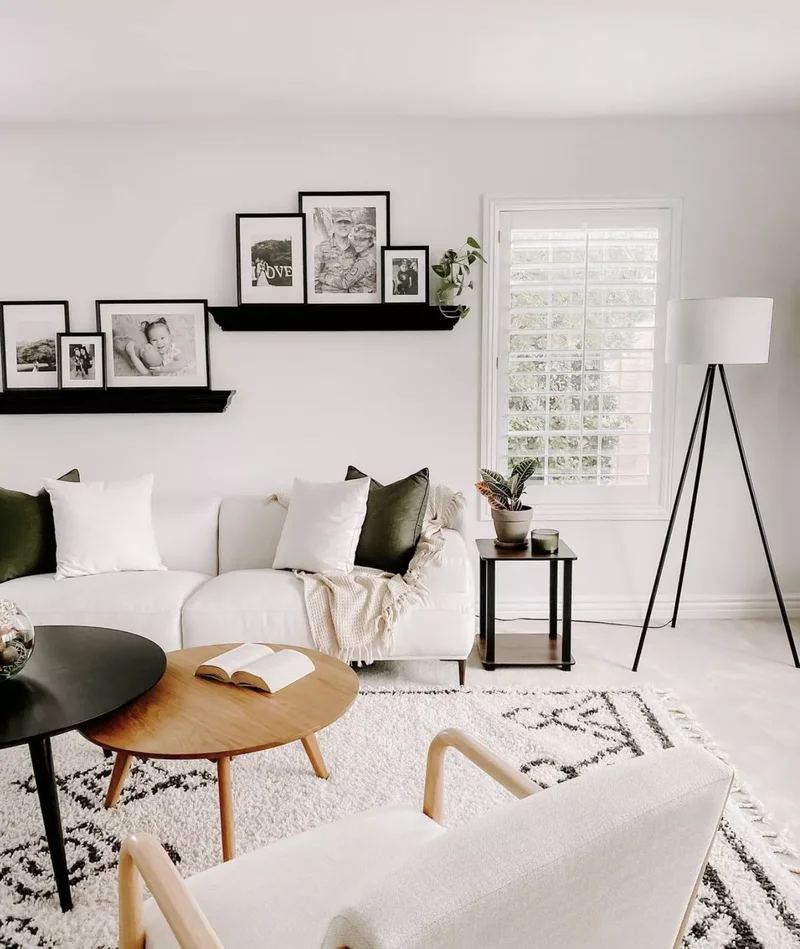 Creating Your Coziest Scandi Living Room This Winter 18 Stick to Black and White