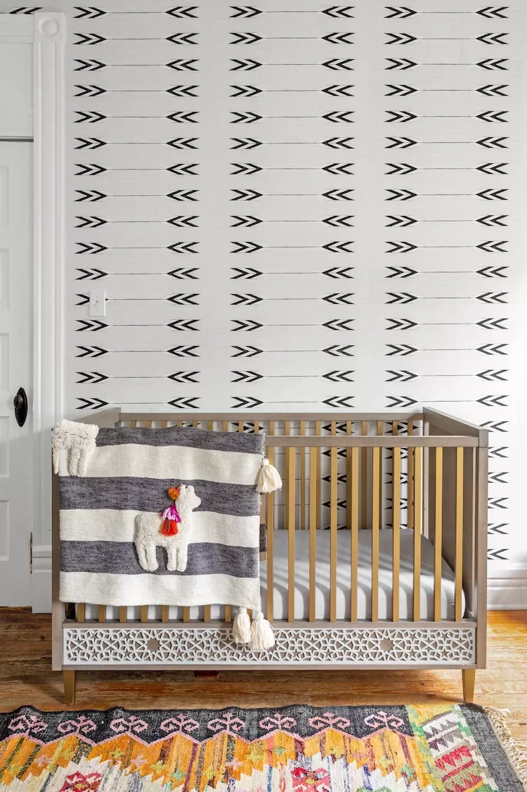 19 Creative Nursery Accent Wall Ideas for Baby's Room 14 Stick to Black and White