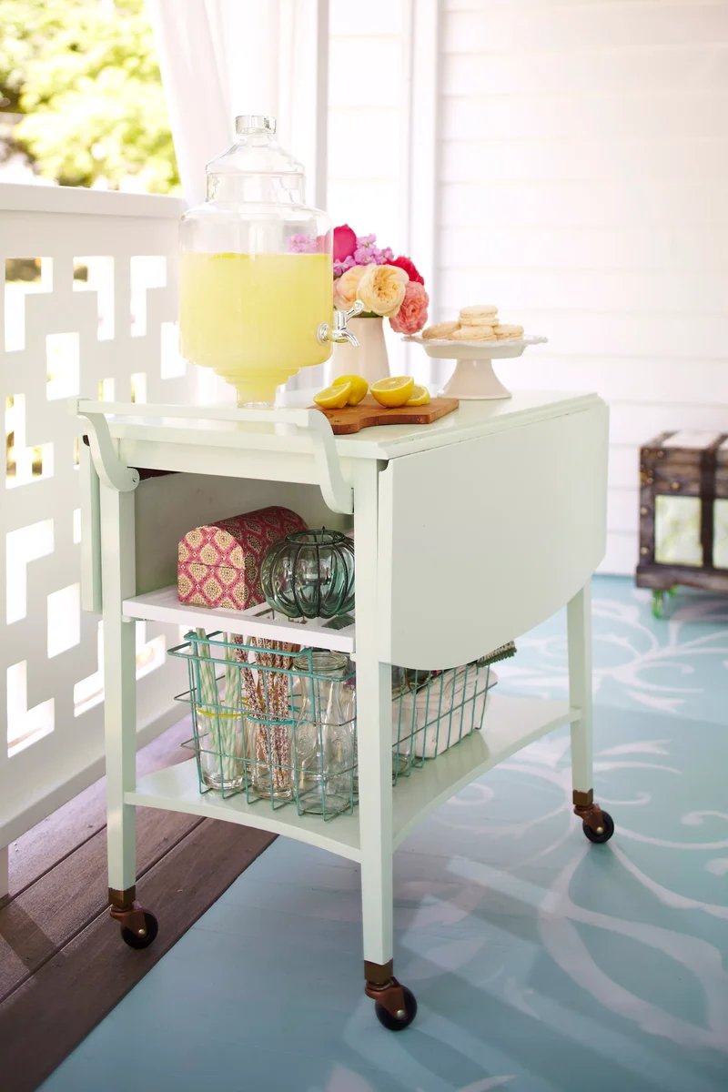 26 Smart Deck Storage Solutions to Tidy Your Outdoor Area 15 Stock a Cart for Entertaining