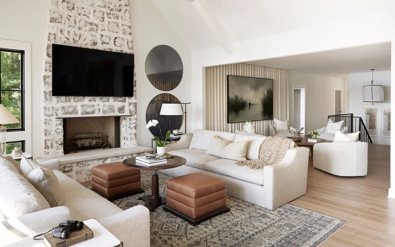 37 Accent Wall Ideas to Completely Transform Your Living Room 13 Stone Living Room Accent Wall