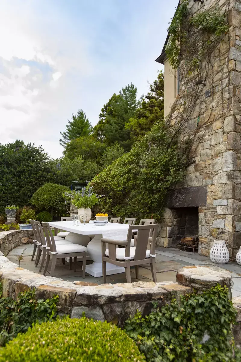 Stone Patio and Fireplace