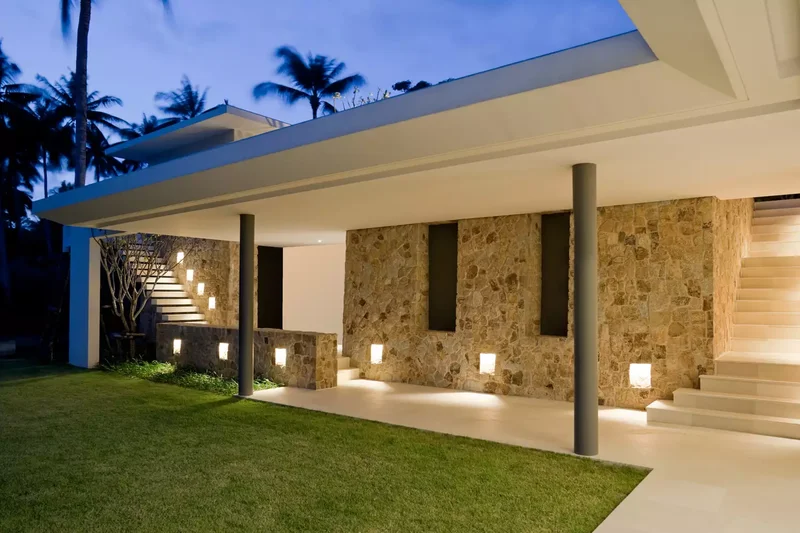 Stone Wall Feature Lighting
