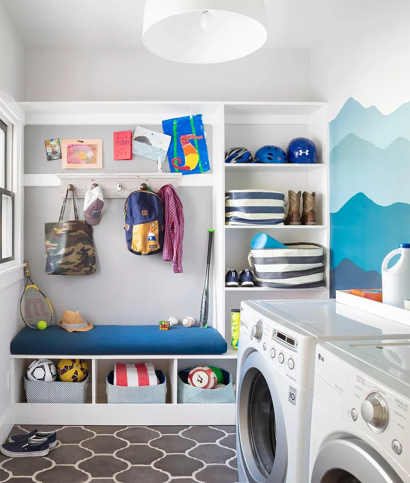 13 Dual-Purpose Mudroom Laundry Room Ideas for Your Home 8 Storage-Packed Laundry Room