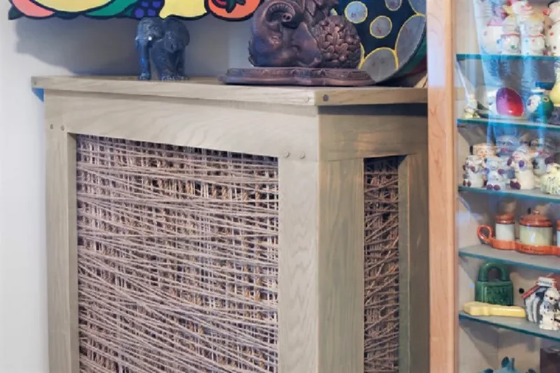 17 Beautiful DIY Radiator Cover Ideas for Your Home 6 String Art