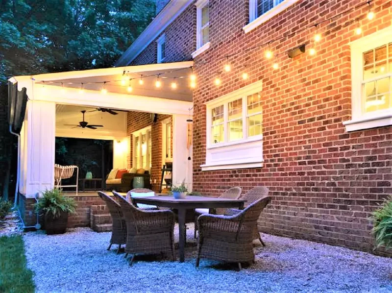 36 Creative DIY Patio Ideas to Upgrade Your Backyard 7 String Some Lights