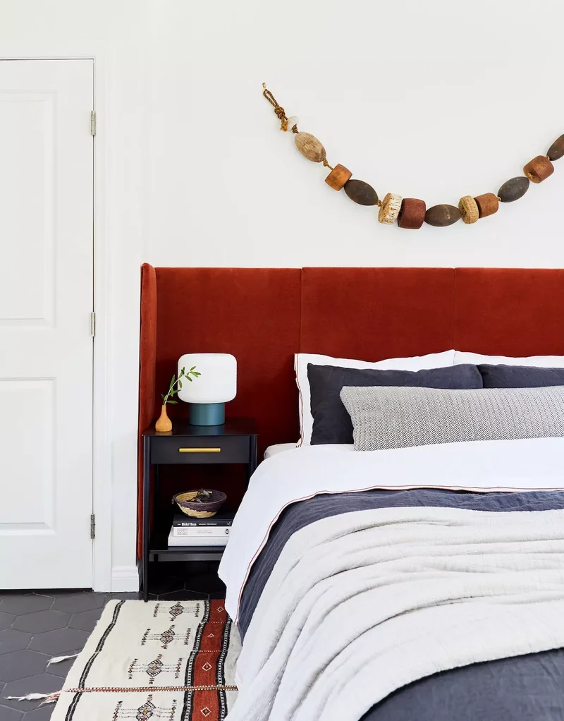 66 Creative Ways to Decorate Above Your Bed Beautifully 32 String of Wooden Beads
