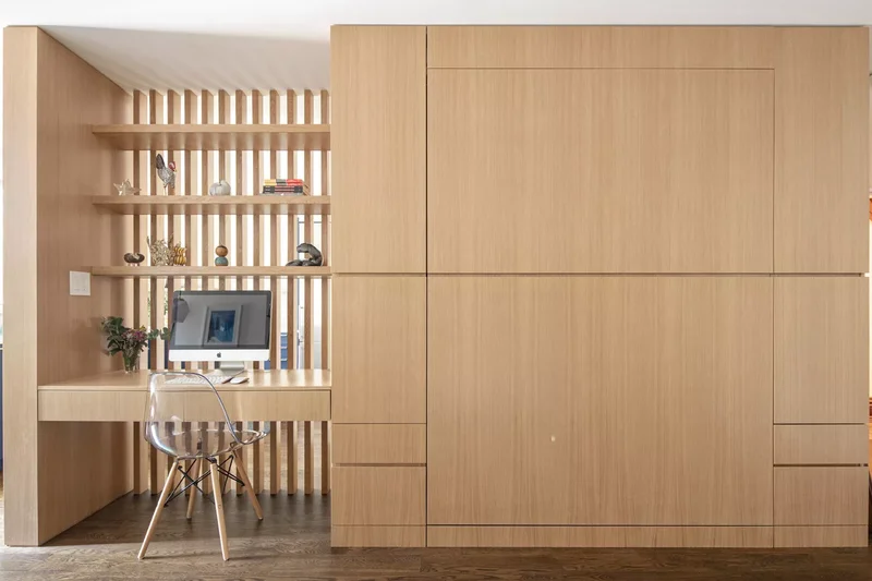 33 Space-Saving Murphy Bed Ideas We Love for Your Home 24 Studio Murphy Bed (Closed)