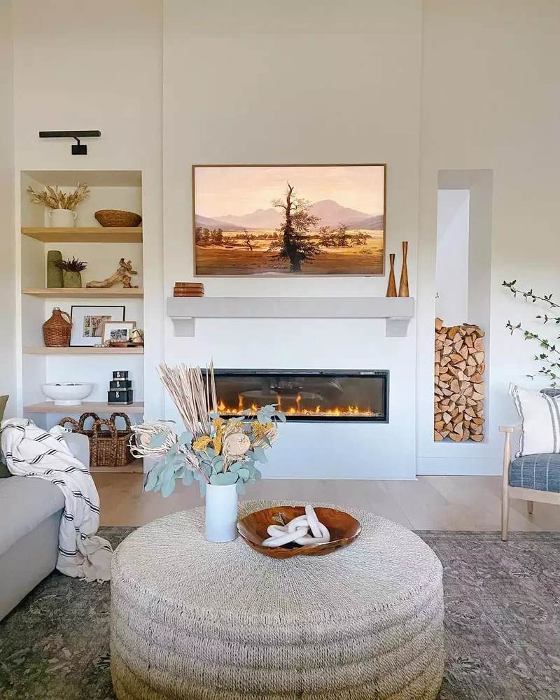 21 Electric Fireplace Ideas That'll Cozy Up Any Room 5 Style It With Firewood