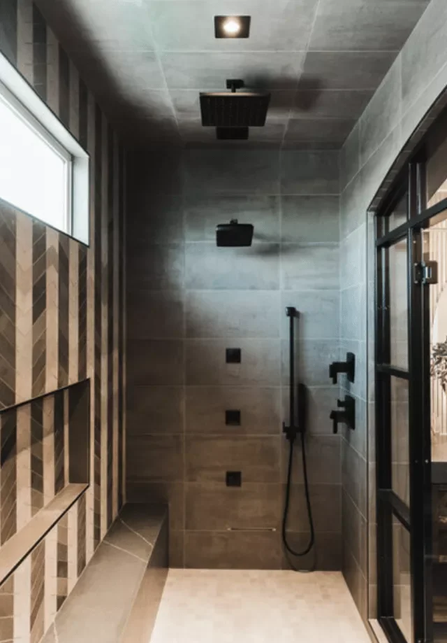 50 Moody Dark Bathroom Ideas for a Dramatic Transformation 23 Style Your Walk-in Shower