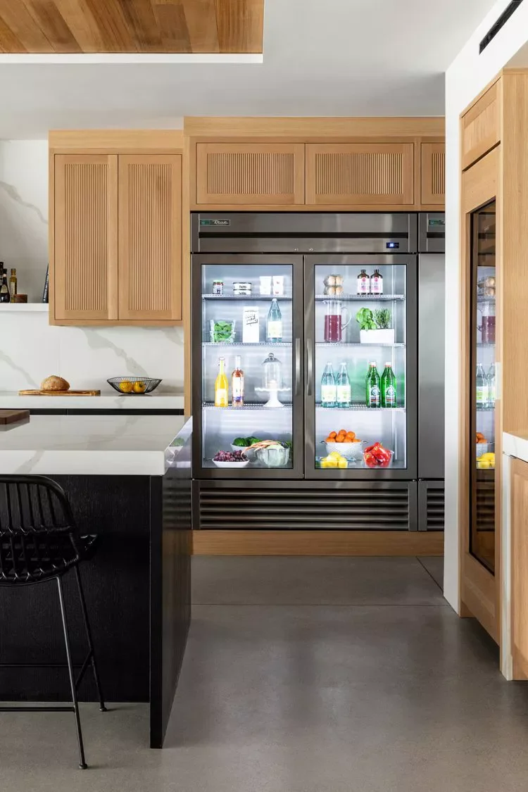 60 Smart Kitchen Cabinet Organization Ideas You'll Love 48 Style a Glass-Front Fridge