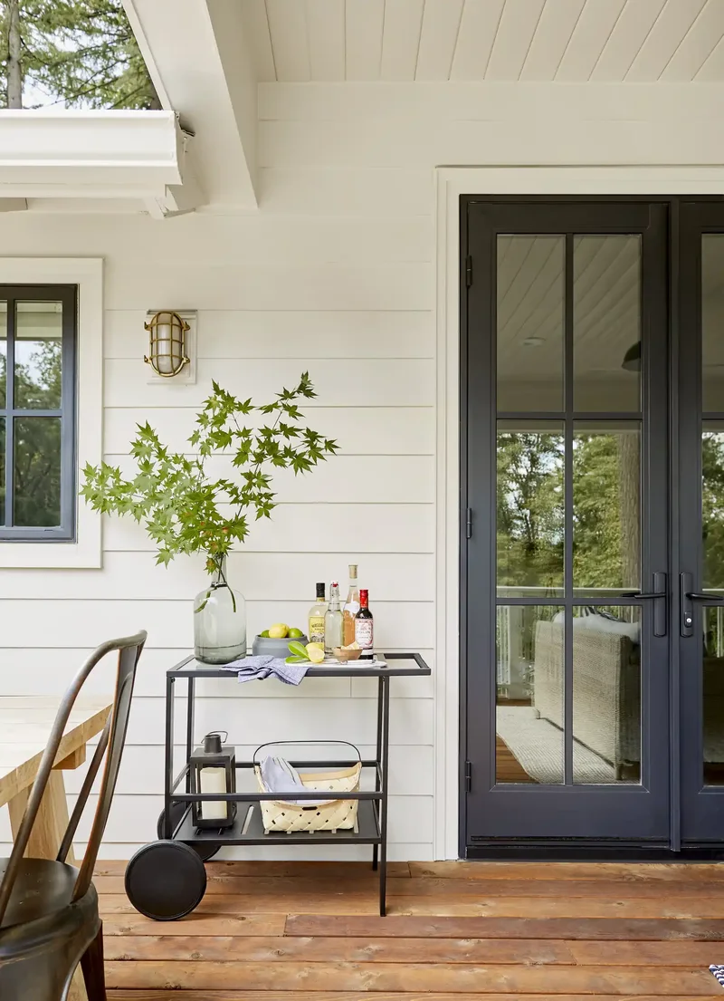 Outdoor Room Ideas That Transform Your Backyard Space 2 Style an Outdoor Bar Cart