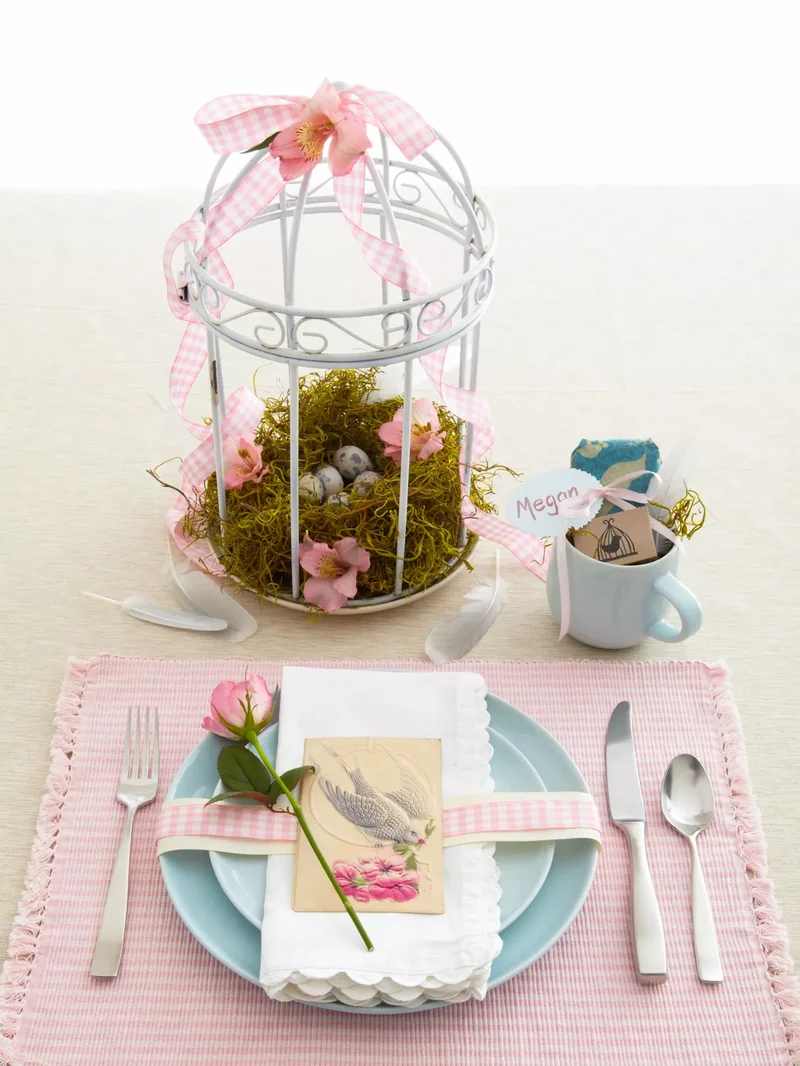42 Easter Centerpiece Ideas and Table Decor for Spring 24 Stylish Easter Place Setting