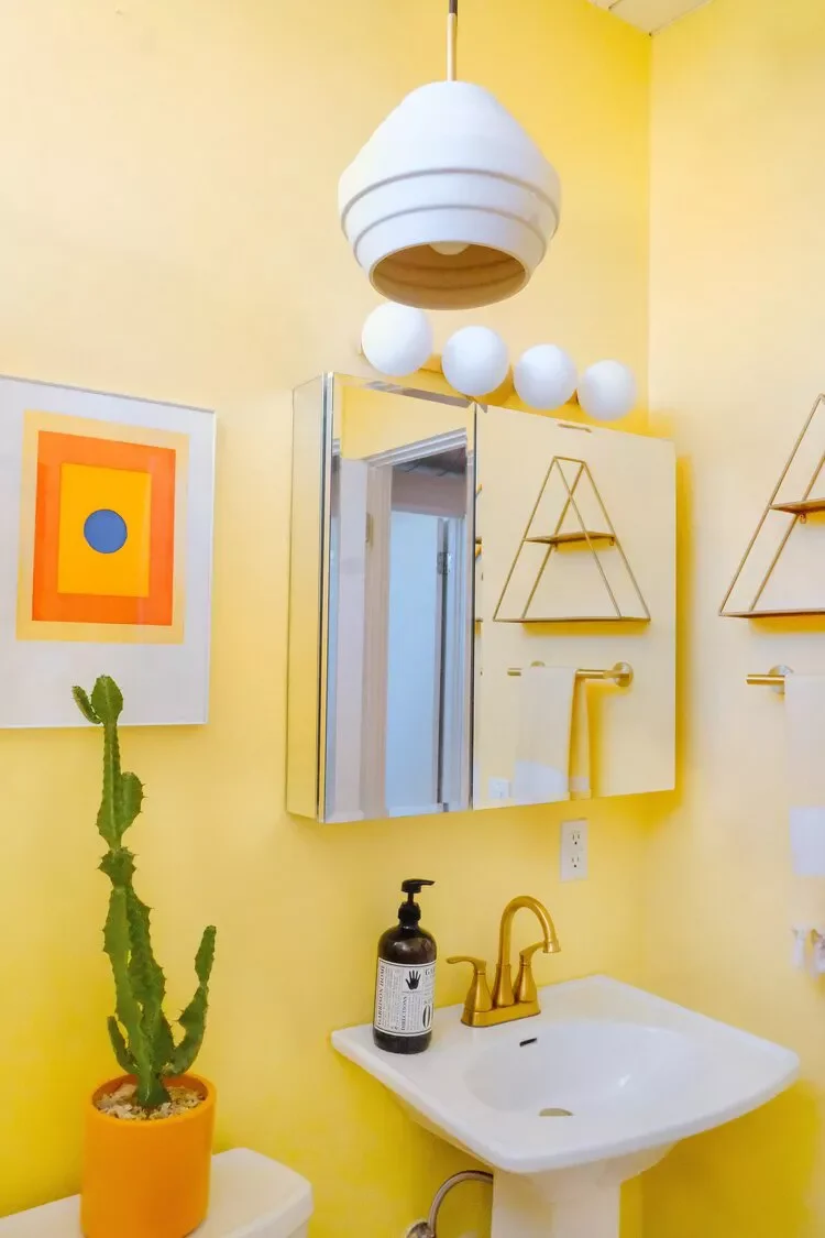 41 Bathroom Paint Color Ideas to Transform Your Space 26 Sunshine Yellow