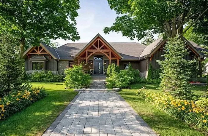 82 Stunning Front Yard Landscaping Ideas to Try This Spring 24 Symmetrical Craftsman Front Yard