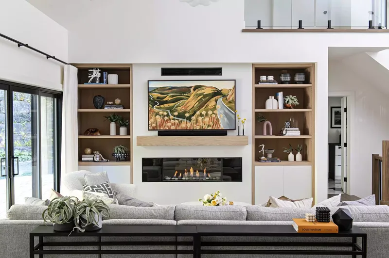 Contemporary Living Room Decorating Ideas That Stand the Test of Time 9 TV Wall Built-Ins