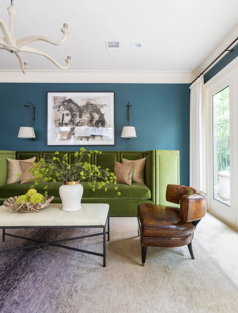 37 Accent Wall Ideas to Completely Transform Your Living Room 30 Teal Living Room Accent Wall