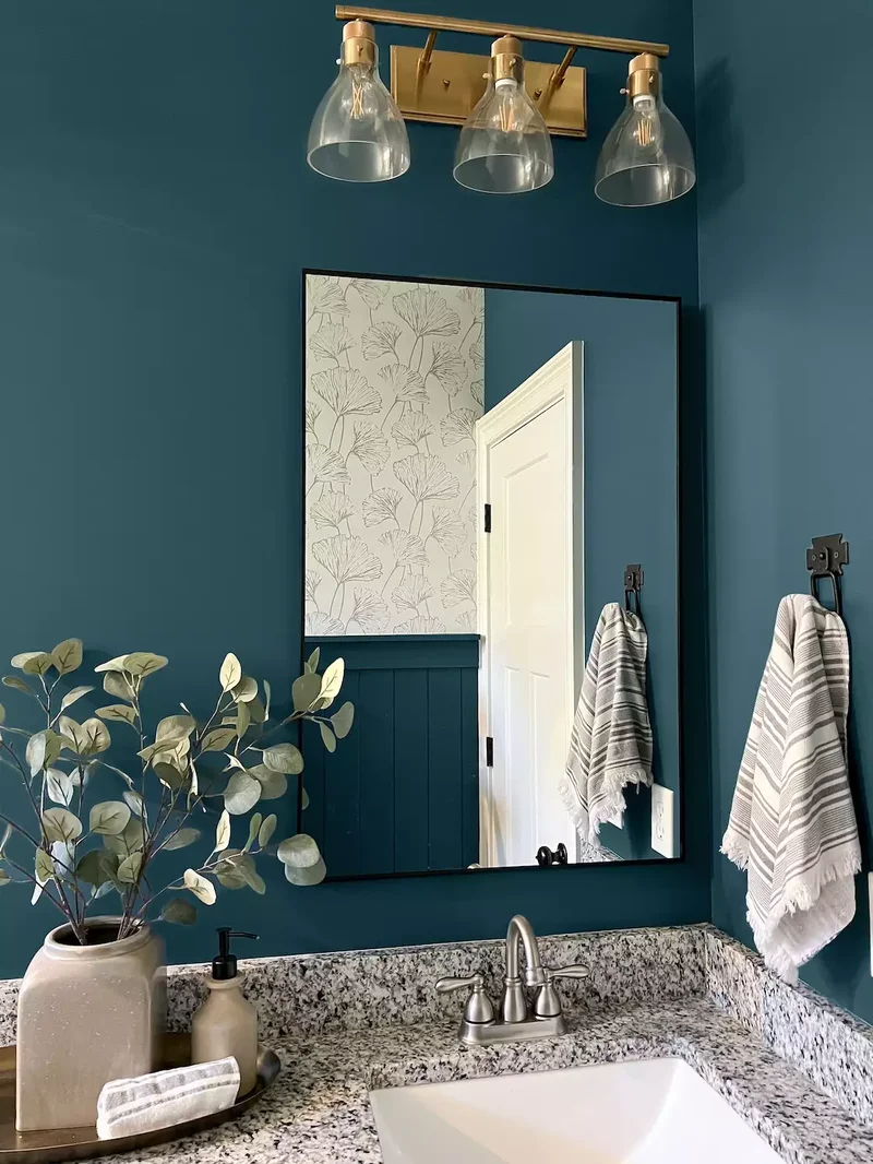 28 Small Bathroom Paint Colors That Create Spacious Vibes 25 Teal
