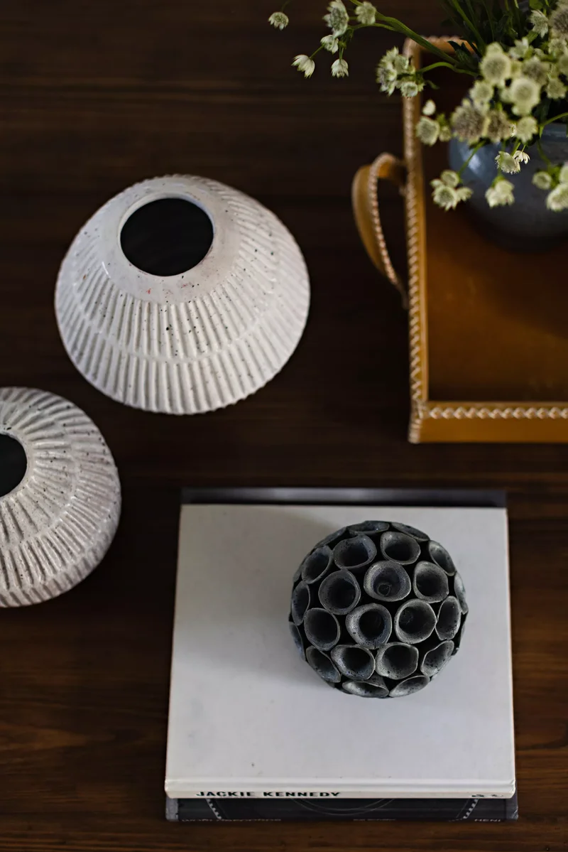 Textured Coffee Table Decor