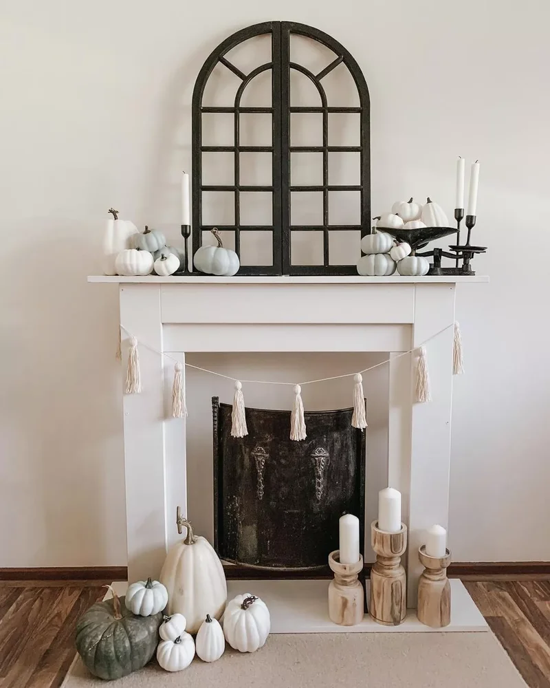24 Creative Ways to Display Candles in Your Fireplace 4 Think in Threes