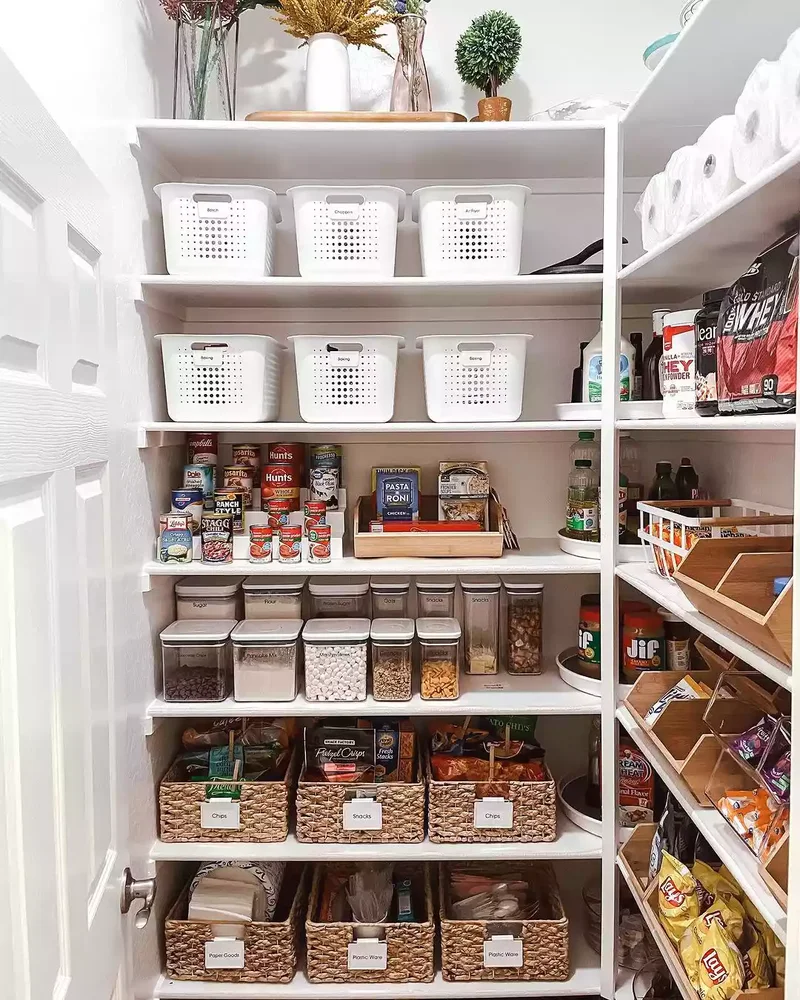 37 Corner Pantry Solutions That Boost Space and Design 25 Tiered Shelving