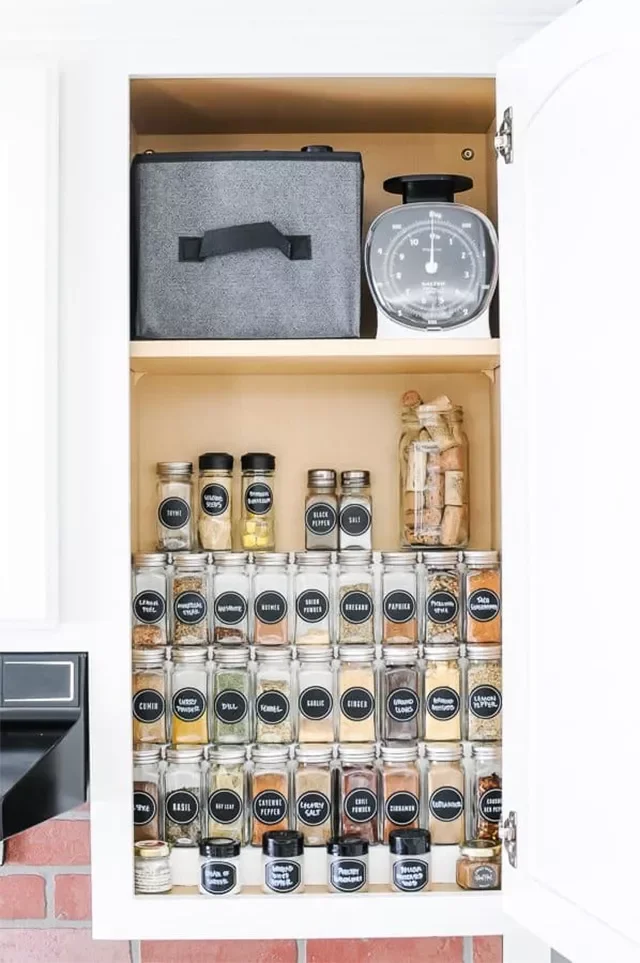 20 DIY Spice Rack Solutions to Eliminate Kitchen Clutter 1 Tiered Spice Rack