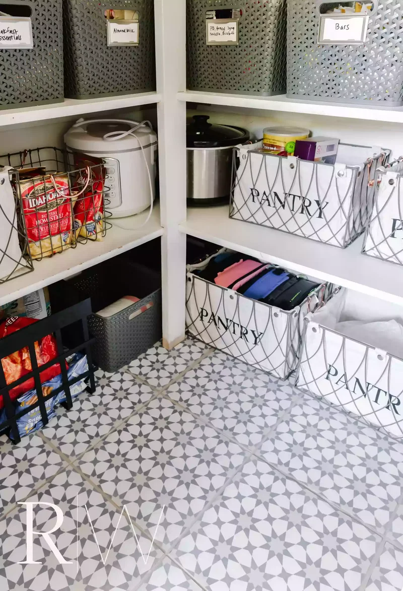 37 Corner Pantry Solutions That Boost Space and Design 36 Tiled Corner Pantry