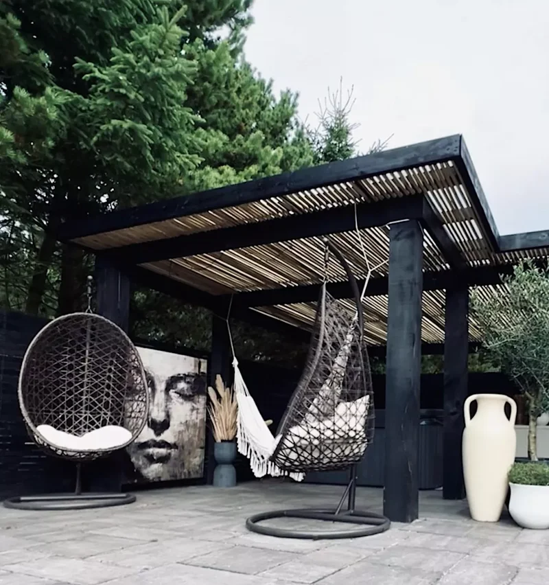 Timeless Black Pergola