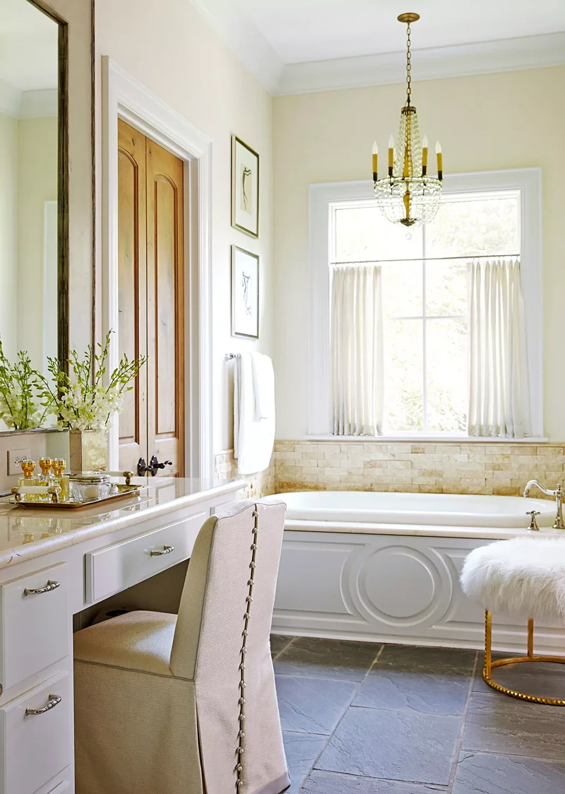38 Classic Bathroom Design Ideas for Timeless Elegance 12 Traditional Bathroom in Blush