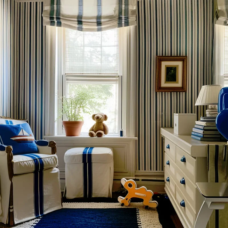 55 Best Kids' Bedroom Ideas That Grow with Your Children 29 Traditional with a Splash of Blue