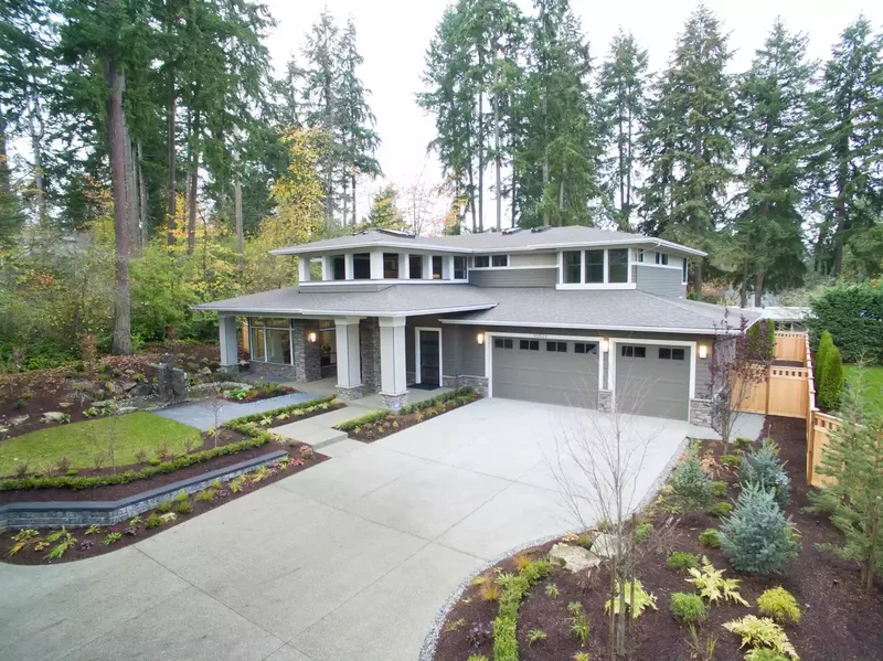 Trim, Landscaped Driveway Entrance