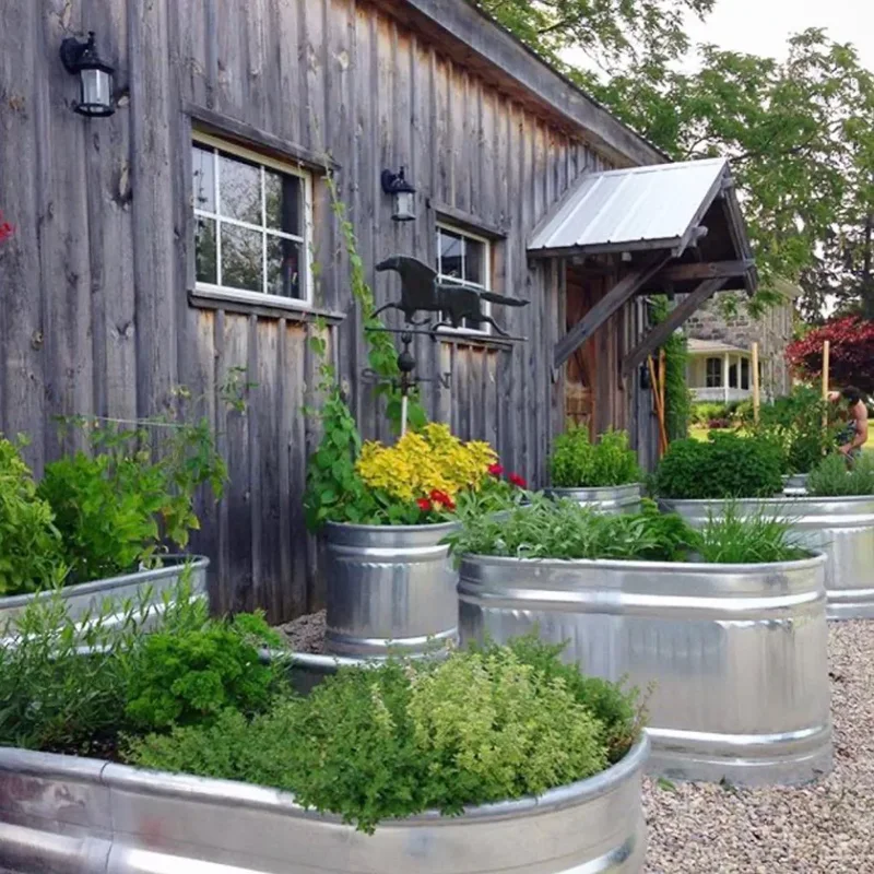 32 Creative Raised Garden Bed Ideas for Your Outdoor Space 4 Trough Garden Beds