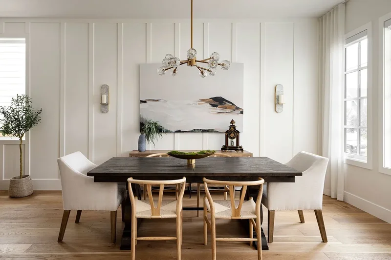 21 Accent Wall Ideas for Dining Rooms That Wow Your Guests 6 Try Board and Batten