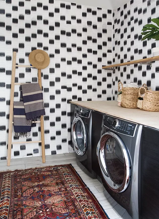 53 Stylish Small Laundry Room Ideas That Work Beautifully 46 Try Boho-Style Decor Accents