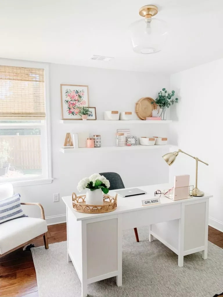 30 Home Office Shelving Solutions for Your Workspace 18 Try Shelves Behind the Desk