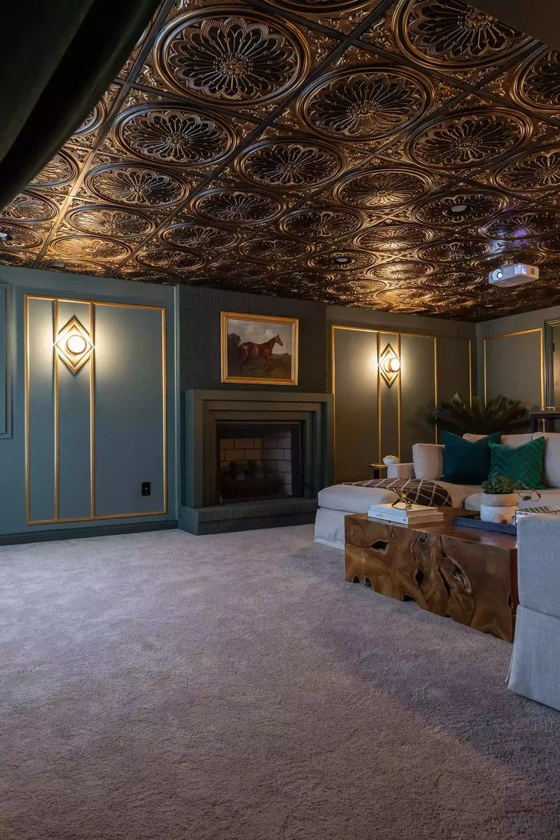 15 Budget Ceiling Ideas That Look High-End and Luxurious 5 Try Tiles in the Basement