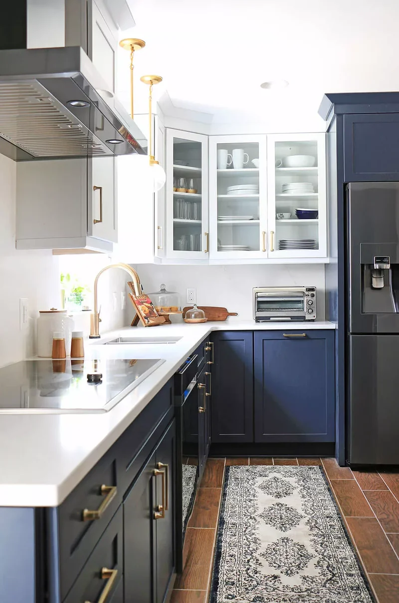 Try Two-Tone Cabinets