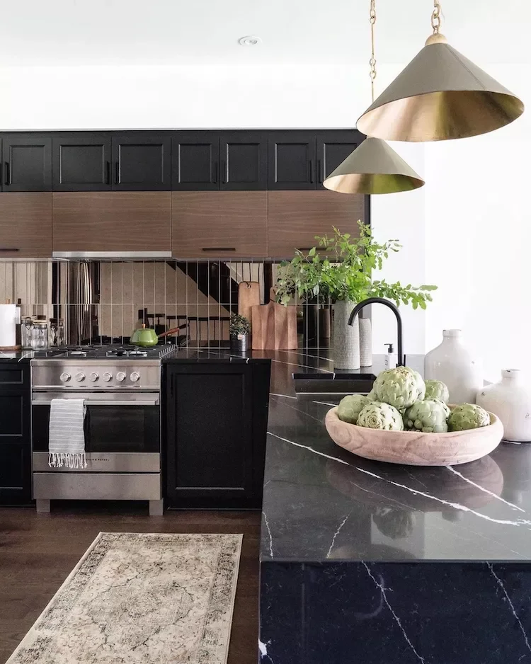 60 Kitchen Backsplash Ideas for Any Style and Budget 54 Try a Bronze Mirror Finish