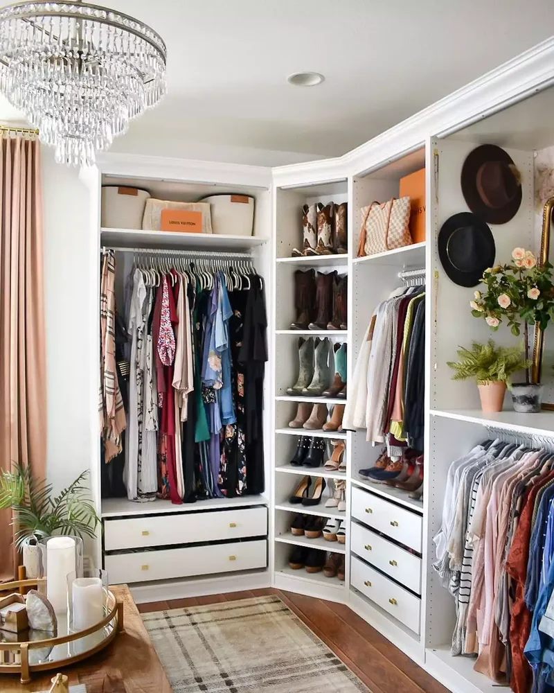 15 Closet Lighting Ideas to Illuminate Your Wardrobe Space 11 Try a Glass Pendant