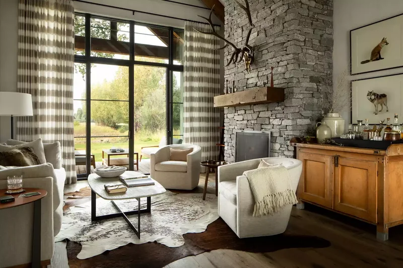 57 Fireplace Styling Ideas to Transform Your Living Space 28 Try a Nature-Inspired Motif